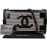 Chanel Plexi Brick CC Quilted Patent Leather Single Flap Crossbody Bag