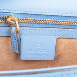Gucci Blue Leather Sylvie Shoulder Bag