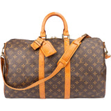 Louis Vuitton Canvas Monogram Keepall 45 Bandouliere