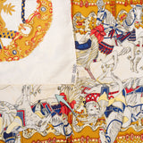 Hermès Classic "Carriage" Silk Carre 90 Scarf Tuch