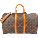 Louis Vuitton Canvas Monogram Keepall 45 Bandouliere