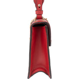 Gucci Red Leather Sylvie Shoulder Bag