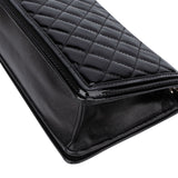Chanel Plexi Brick CC Quilted Patent Leather Single Flap Crossbody Bag