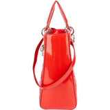 Louis Vuitton Red Patent Leather Lady Dior Handbag