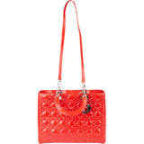 Louis Vuitton Red Patent Leather Lady Dior Handbag