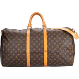 Louis Vuitton Canvas Monogram Keepall Bandouliere 55