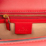 Gucci Red Leather Sylvie Shoulder Bag