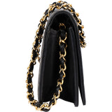 Chanel Quilted Lambskin 24K Gold Single Flap Shoulder Bag