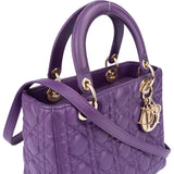 Christian Dior Quilted Leather Lady Dior Handbag
