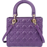 Christian Dior Quilted Leather Lady Dior Handbag