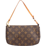 Louis Vuitton Canvas Monogram Pochette Accessoire Handbag