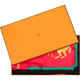 Hermès Classic "CARROUSEL" Silk Carre 90 Scarf Tuch