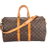 Louis Vuitton Canvas Monogram Keepall Bandouliere 45