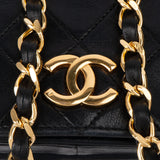 Chanel Quilted Lambskin 24K Gold Single Flap Shoulder Bag