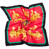 Hermès Classic "CARROUSEL" Silk Carre 90 Scarf Tuch