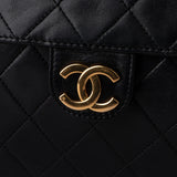 Chanel Quilted Lambskin 24K Gold Single Flap Shoulder Bag