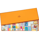 Hermès Classic "CORRESPONDANCE" Silk Carre 90 Scarf Tuch