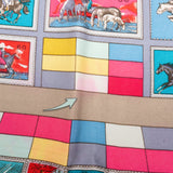 Hermès Classic "CORRESPONDANCE" Silk Carre 90 Scarf Tuch
