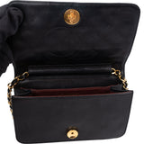 Chanel Quilted Lambskin 24K Gold Single Flap Shoulder Bag