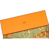 Hermès Classic "Profile" Silk Carre 90 Scarf Tuch