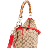 Gucci GG Monogram Bamboo Handbag