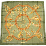 Hermès Classic "Profile" Silk Carre 90 Scarf Tuch