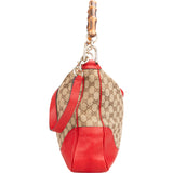 Gucci GG Monogram Bamboo Handbag
