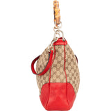 Gucci GG Monogram Bamboo Handbag