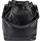 Louis Vuitton Noir Epi Leather Sac Noe Grande Shoulder Bag