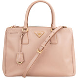 Prada Rose Saffiano Leather Galleria Handbag - vintageandkickz