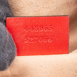 Gucci Red Leather GG Marmont Crossbody Bag