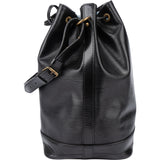 Louis Vuitton Noir Epi Leather Sac Noe Grande Shoulder Bag