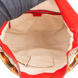 Gucci GG Monogram Bamboo Handbag