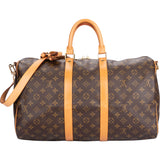 Louis Vuitton Canvas Monogram Keepall Bandouliere 45