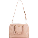 Prada Rose Saffiano Leather Galleria Handbag - vintageandkickz