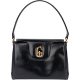Gucci Black Leather G Handbag