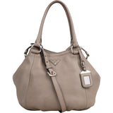 Prada Grey Leather Vitello Handbag