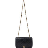 Chanel Quilted Lambskin 24K Gold Single Flap Crossbody Bag