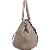 Prada Grey Leather Vitello Handbag