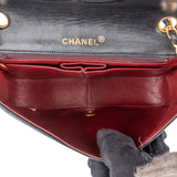 Chanel Quilted Lambskin 24K Gold Single Flap Crossbody Bag