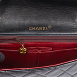 Chanel Quilted Lambskin 24K Gold Single Flap Crossbody Bag