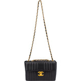 Chanel Quilted Caviar Leather 24K Gold Jumbo Single Flap Crossbody Bag