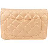 Chanel Golden Quilted Lambskin Coco Wallet On Chain Crossbody Bag