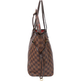 Louis Vuitton Damier Ebene Monogram Neverfull MM Shopper Handbag