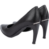 Chanel Black Stitching Leather Heels (36)