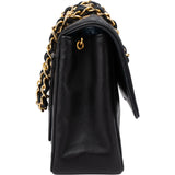 Chanel Quilted Lambskin 24K Gold Single Flap Crossbody Bag