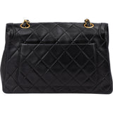 Chanel Quilted Lambskin 24K Gold Single Flap Crossbody Bag