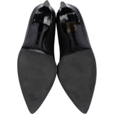 Chanel Black Stitching Leather Heels (36)