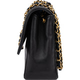 Chanel Quilted Lambskin 24K Gold Single Flap Crossbody Bag