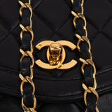 Chanel Quilted Lambskin 24K Gold Single Flap Crossbody Bag